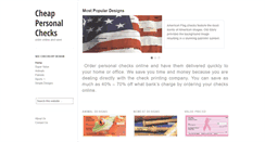 Desktop Screenshot of cheappersonalchecks.net