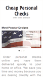 Mobile Screenshot of cheappersonalchecks.net